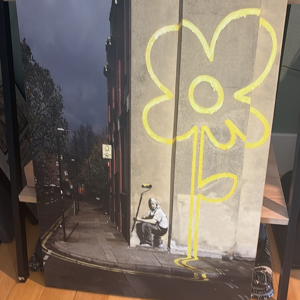 Banksy printed on canvas